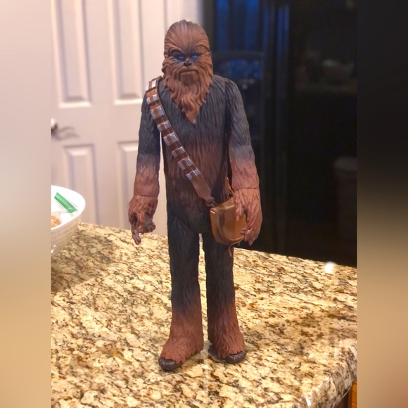 Chewbacca Toy. 20” tall. Comes with removable satchel. - Picture 1 of 3